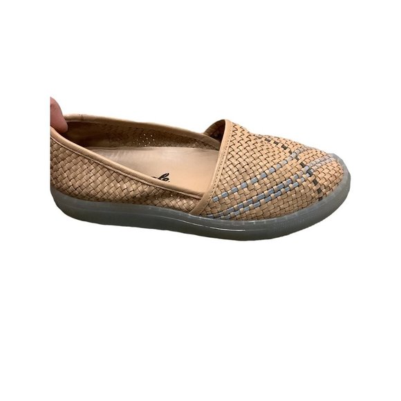 FREE PEOPLE Women's Pink & Gray Braided Leather Slip-On Comfort Shoe-Size 7 - Picture 2 of 11